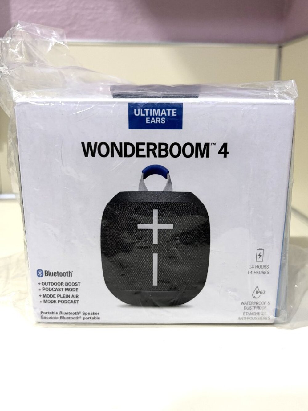 NWT Ultimate Ears WONDERBOOM 4 Bluetooth Waterproof Speaker Black
